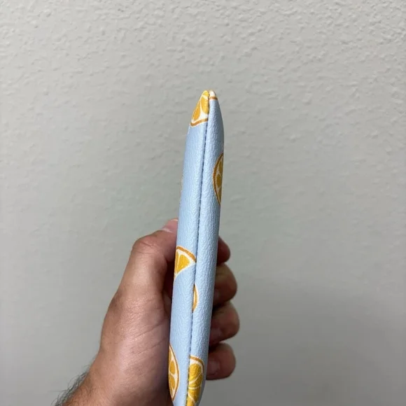 🍊COACH Blue Orange Slice Wristlet - Picture 3 of 7